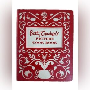 Betty Crocker’s Picture Cookbook Vintage Red Binder Tabs (Missing Title Page)